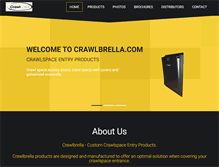 Tablet Screenshot of crawlbrella.com